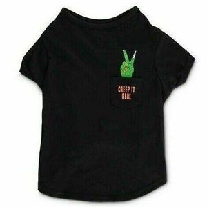 Bootique Creep it Real Pet/Dog Crewneck T-Shirt (Large) - New (Halloween)